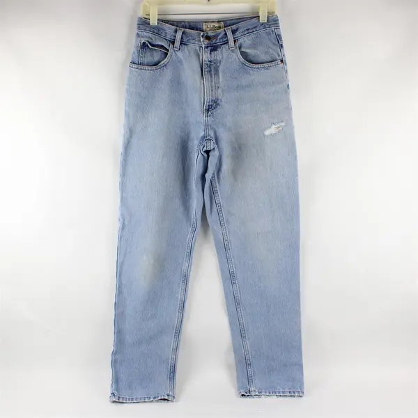 Vintage L.L. Bean Men's 30x32 Light Wash Natural Fit Denim Jeans