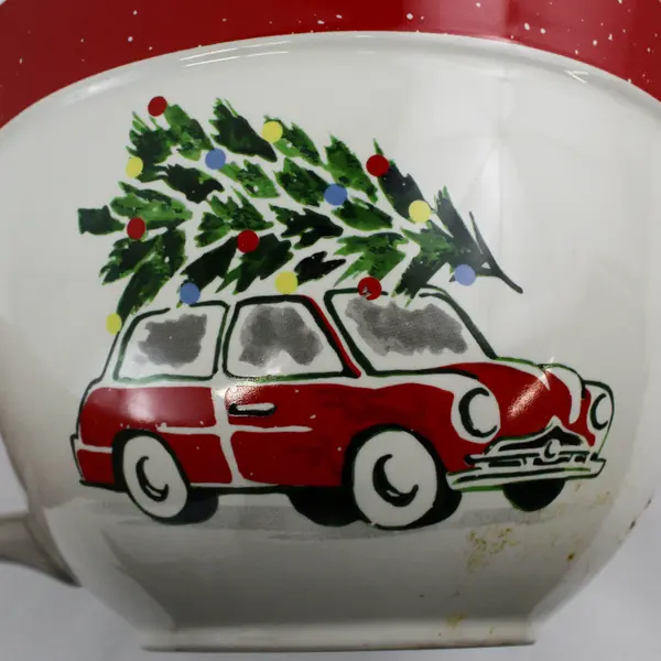 The Bake Shop by Masterclass Lg 2 Quart Batter Mixing Bowl Christmas Holiday