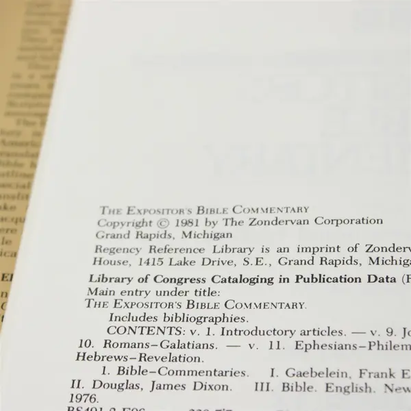 Expositor's Bible Commentary Vol 12 Hardcover Frank E. Gaebelein Ed