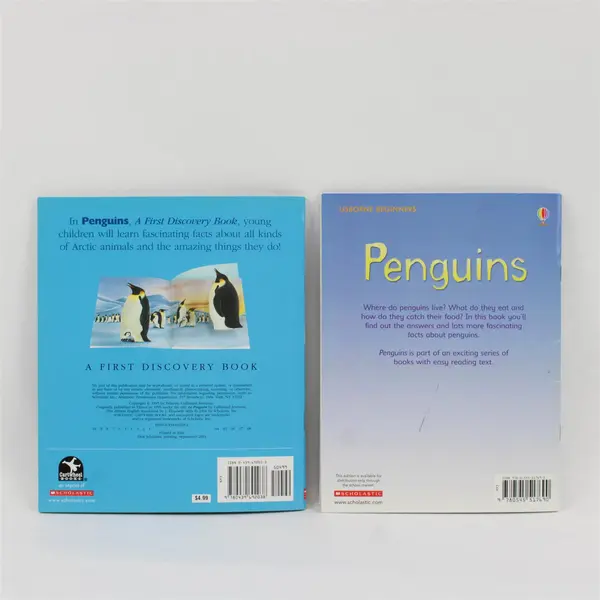 2 Scholastic Penguins Lot A First Discovery Book 2004 & Emily Bone 2012 PB