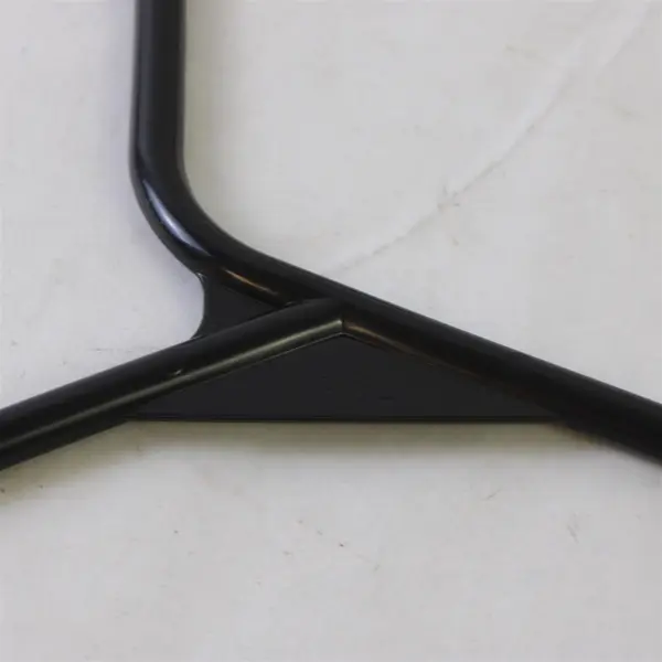 Lot of 10 Black Plastic Clothes Hangers Shirts & Pants Closet Organization