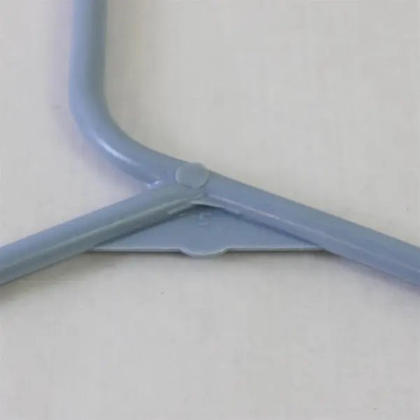 Lot of 10 Light Blue Plastic Clothes Hangers Shirts & Pants Closet Organization