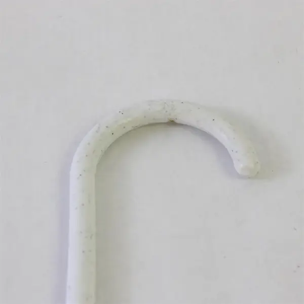 Mixed Lot of 10 White Clothes Hangers with Strap Hooks Plastic