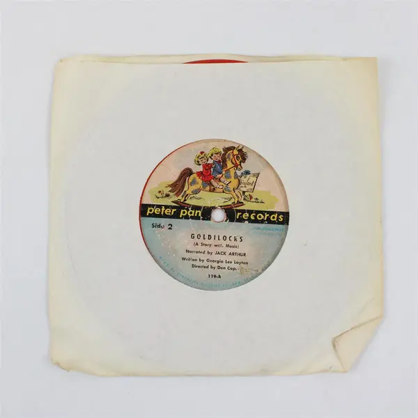 Jack Arthur Goldilocks (A Story with Music) Peter Pan Records 7" Vinyl Record