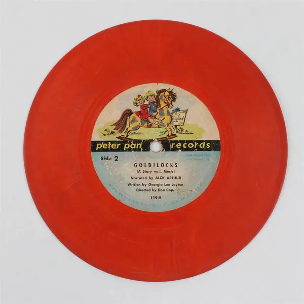 Jack Arthur Goldilocks (A Story with Music) Peter Pan Records 7" Vinyl Record