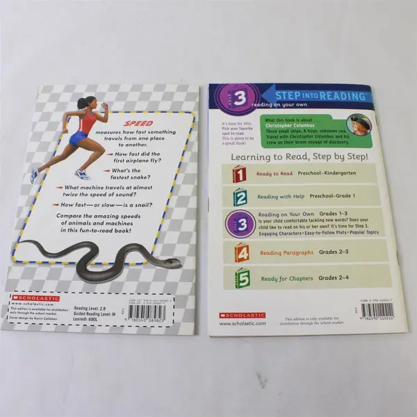 2-Book Lot Christopher Columbus Show Me How Fast It Is Scholastic PB