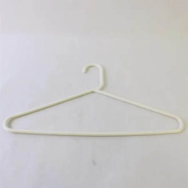 Lot of 10 White Plastic Clothes Hangers Closet Organization