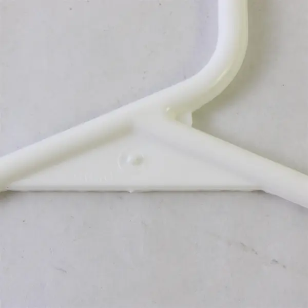 Lot of 10 White Plastic Clothes Hangers Closet Organization