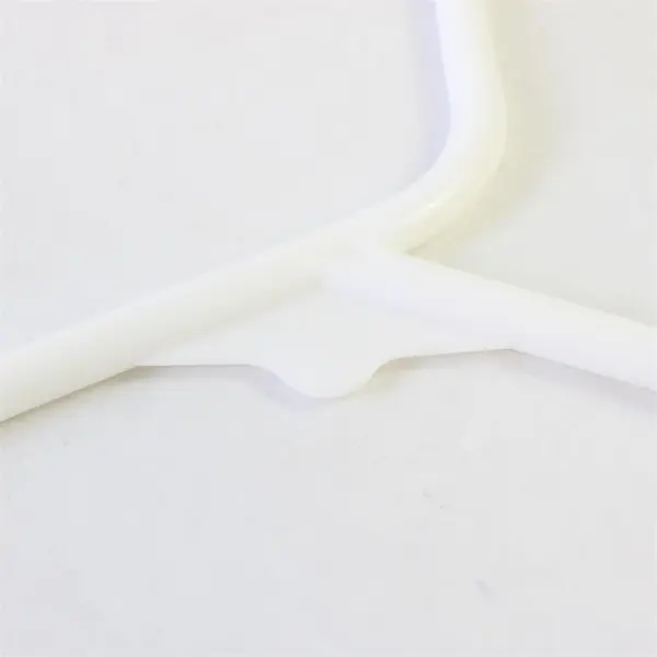 Lot of 10 White Plastic Clothes Hangers for Shirts Pants Closet