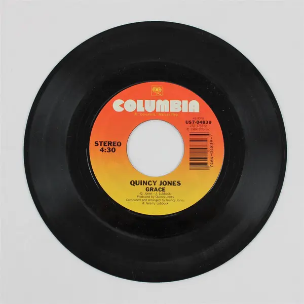 Quincy Jones Grace / USA For Africa We Are The World Record 7" Vinyl Record