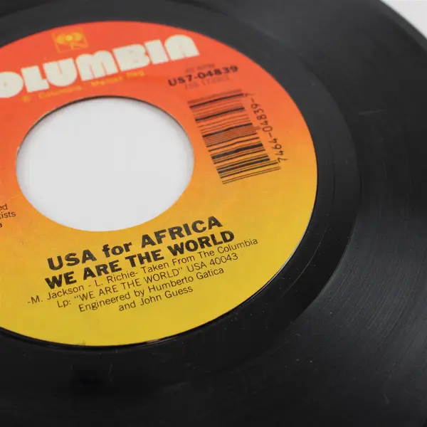 Quincy Jones Grace / USA For Africa We Are The World Record 7" Vinyl Record