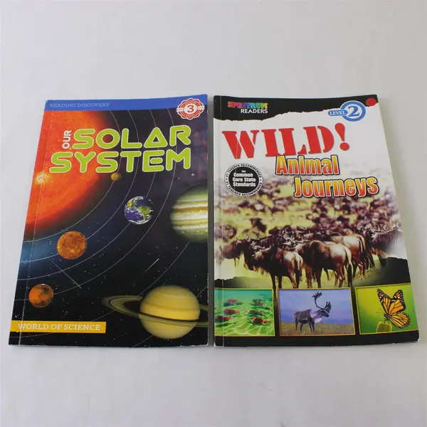 Lot of 2 Wild! Animal Journeys & Our Solar System Paperback Level 2 and 3