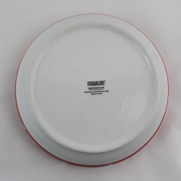 Peanuts Snoopy & Woodstock Christmas Ceramic Serving Bowl 