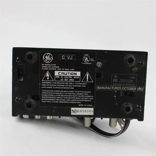 GE RF Modulator Video Converter Model AV93299