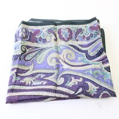Ellen Tracy Purple Paisley Scarf 33" x 36"