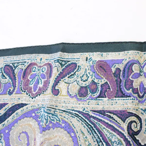 Ellen Tracy Purple Paisley Scarf 33" x 36"