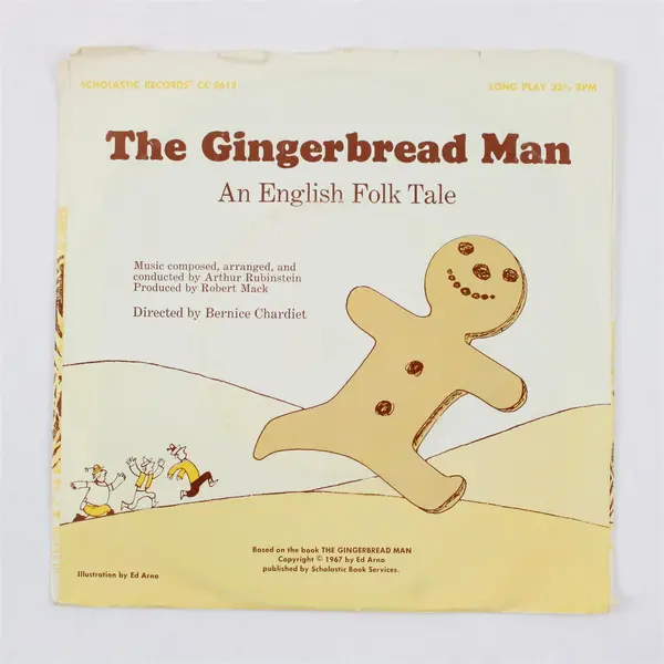 Scholastic Records 7" Vinyl Record Three Billy-Goats Gruff Gingerbread Man