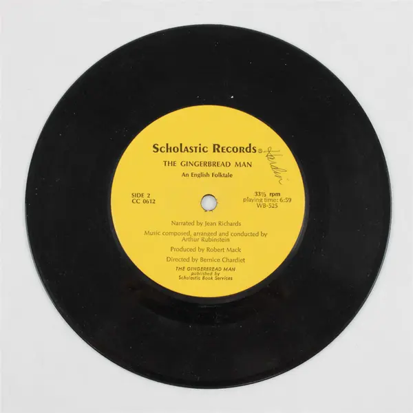Scholastic Records 7" Vinyl Record Three Billy-Goats Gruff Gingerbread Man