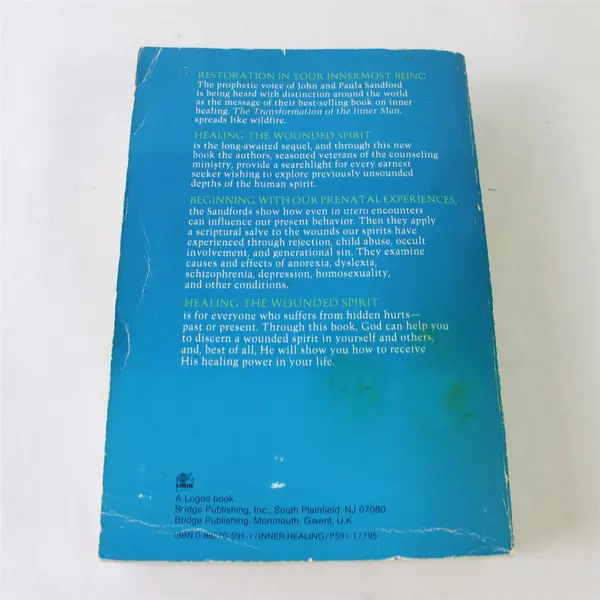 Vintage Healing the Wounded Spirit by John & Paula Sandford 1985 Paperback