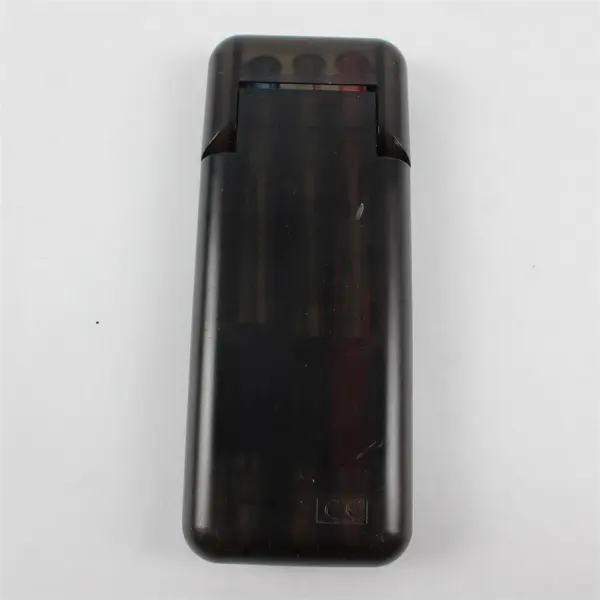 Black Plastic Calculator with 3 Pen Set Office Desk Accessory Used