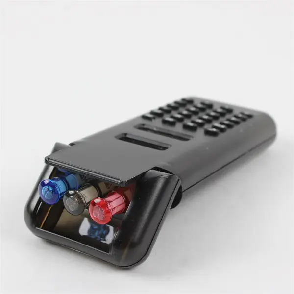 Black Plastic Calculator with 3 Pen Set Office Desk Accessory Used