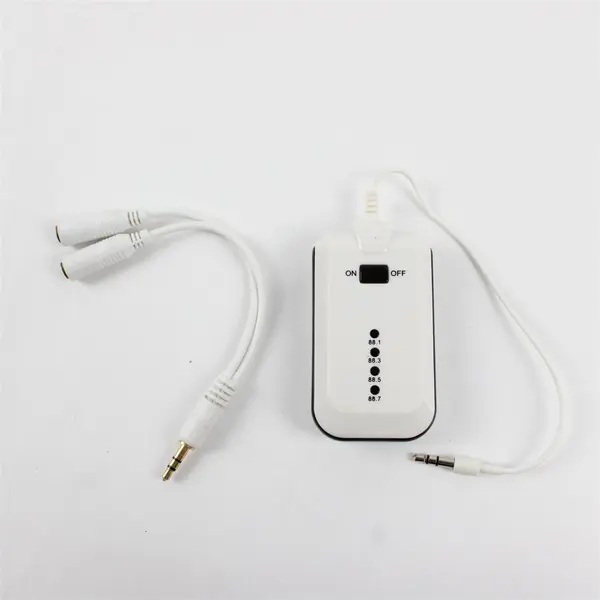 FM Transmitter Style Audio Adapter 2-in-1 Untested As-Is