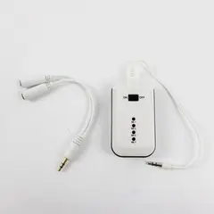 FM Transmitter Style Audio Adapter 2-in-1 Untested As-Is