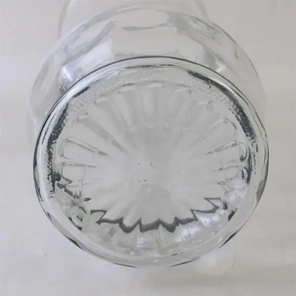 Lot of 2 Clear Glass Flower Vases 7.5in & 9.5in