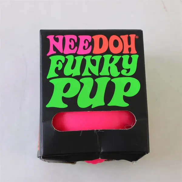 Schylling Needoh Funky Pup Pink -  Squishy Stress Relief Toy