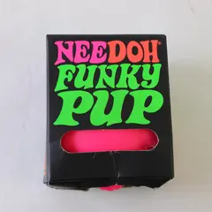 Schylling Needoh Funky Pup Pink -  Squishy Stress Relief Toy