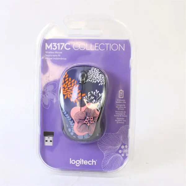 Logitech M317c Design Collection Wireless Mouse - Forest Floral