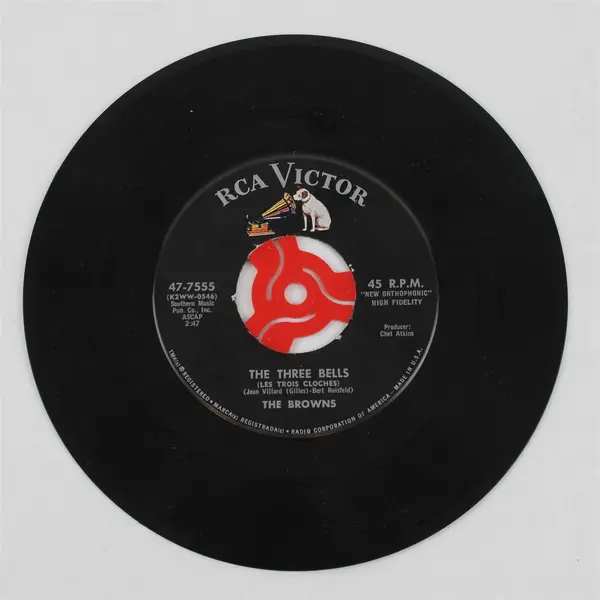The Browns Heaven Fell Last Night / The Three Bells RCA Victor 47-7555 7" 45