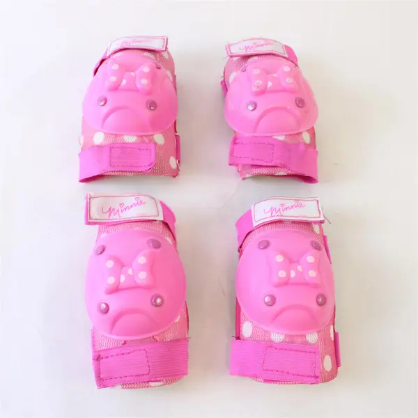 Set of 4 Disney Minnie Mouse Protective Knee & Elbow Pads
