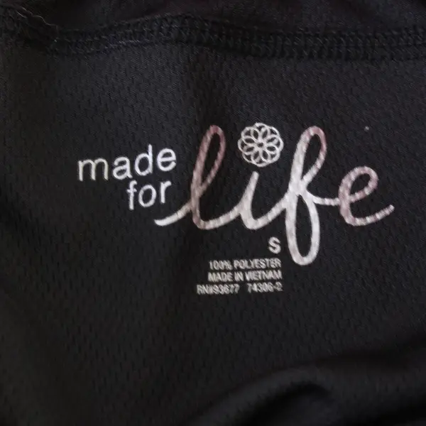 Made For Life Black and Pink Activewear Sweatpants Women's Small