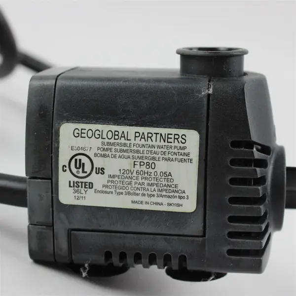 Geoglobal Partners FP80 Submersible Pond Fountain Water Pump
