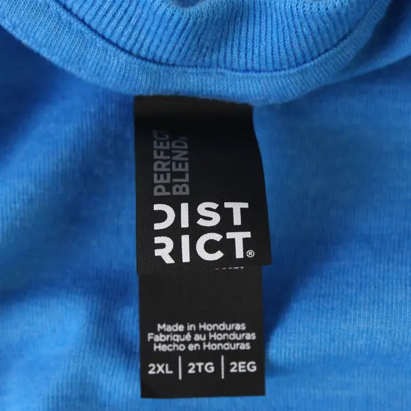 District Les Schwab Tires Surf City Classic Blue T-Shirt 2XL