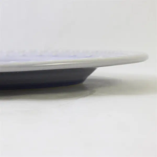 2001 Square Nest Renee Dubois Powder Blue Oval Ceramic Platter 15"