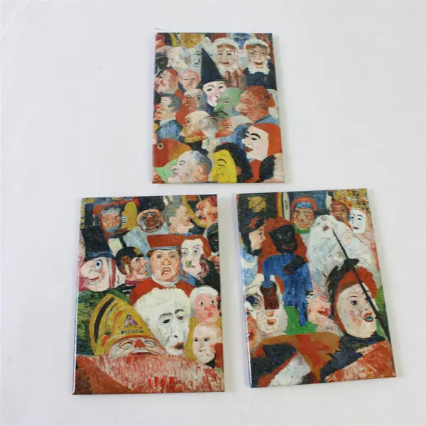 James Ensor Brussels 1889 Getty Museum Set of 3 Souvenir Refrigerator Magnets