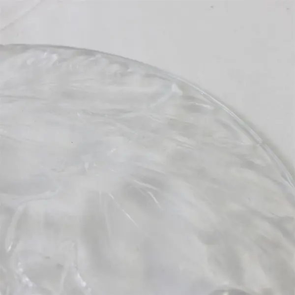 KIG Clear Glass Embossed Fruit Plate 7 in