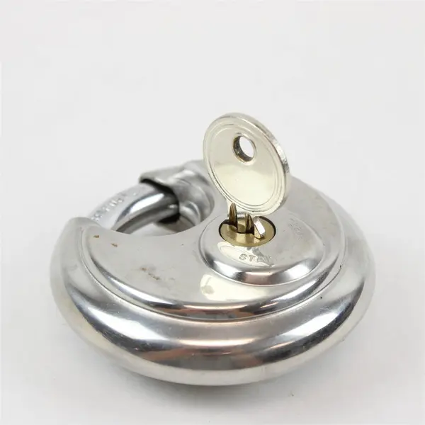 Chateau Security Systems Stainless Steel Keyed Padlock w/ 1 Key Used