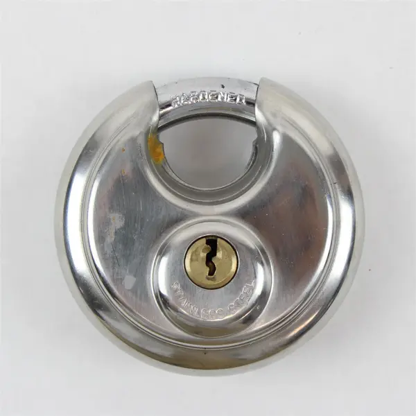 Chateau Security Systems Stainless Steel Keyed Padlock w/ 1 Key Used
