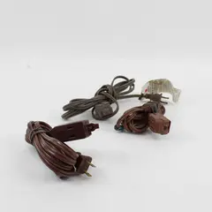 Lot of 3 Brown Extension Cords Used Pre-Owned