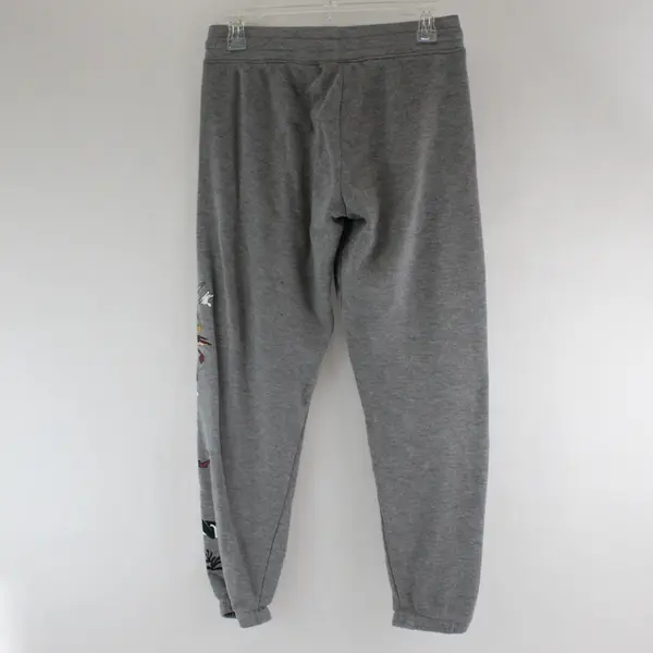 Jerry Leigh Mens Gray Looney Tunes Bugs Bunny Jogger Sweatpants Sz S