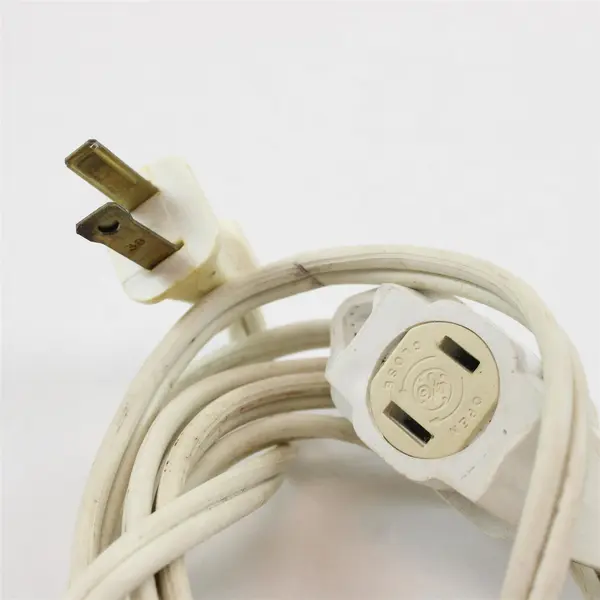 Lot of 3 Assorted White Brown Pre-Owned Extension Cords