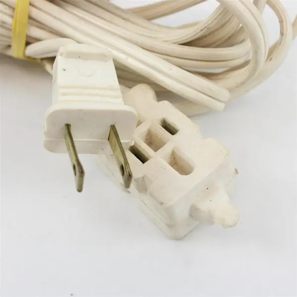 Lot of 3 Assorted White Brown Pre-Owned Extension Cords