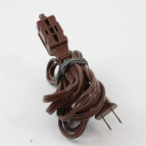 Lot of 3 Assorted White Brown Pre-Owned Extension Cords