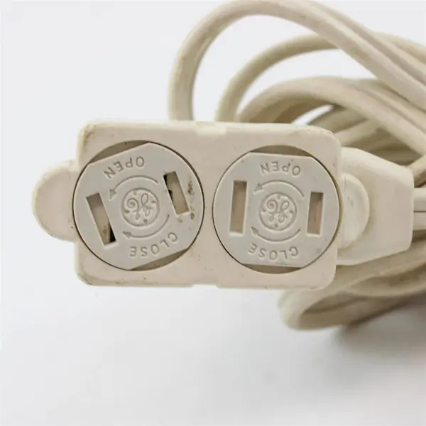 Lot of 2 GE White Extension Cords