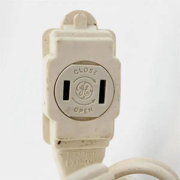 Lot of 2 GE White Extension Cords