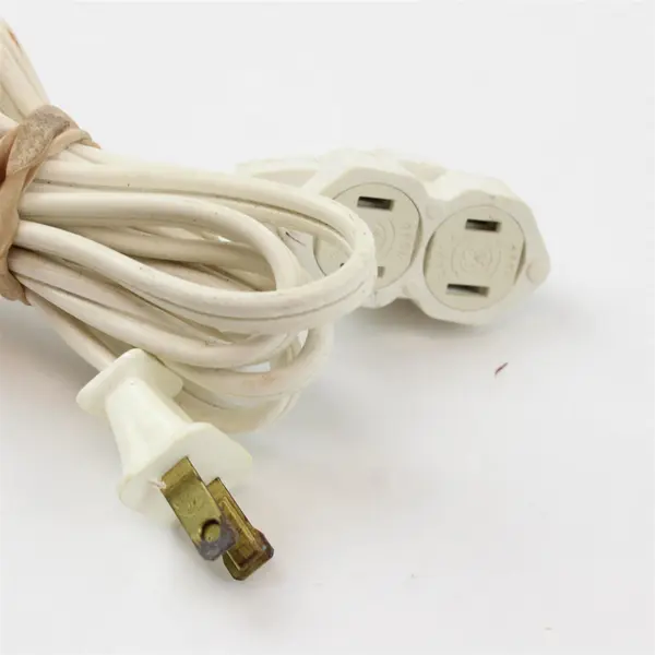Lot of 2 GE White Extension Cords