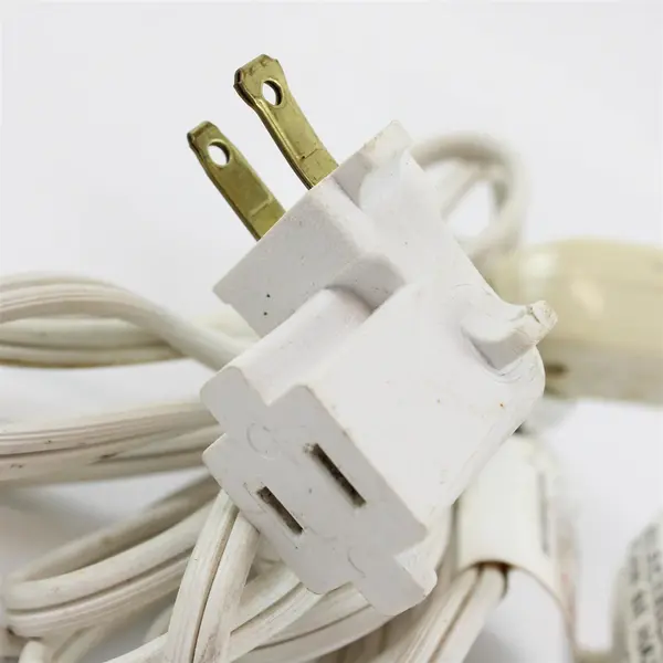 Lot of 3 Heavy Duty White Extension Cords Pre-Owned